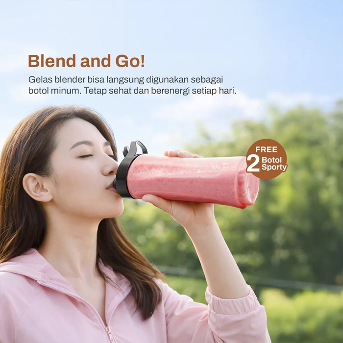 Bolde Nutri Blender Pro X600 Smoothies Portable dan Praktis 600 ml